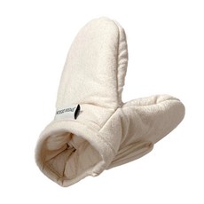 加厚烤箱微波爐隔熱手套, 象牙, 1個