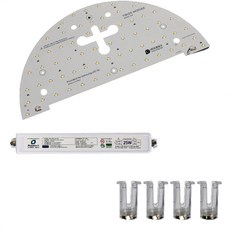 三星LED 圓形半圓形室內燈 400 x 200 mm 25W 優質三星S6模組 + Tium KS安定器, 自然光, 1套