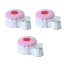 多功能牙籤紙巾盒, 粉紅色, 3個