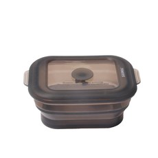 SiliMili Go Green 矽膠午餐盒 880ml, 冷灰色, 1個