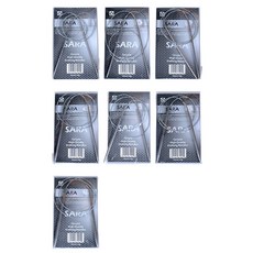 鋼製圓頭針織針 7入組, 1套