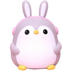 제이씨피 토끼 헤드셋 펭귄 저금통 S, 그레이, 1개