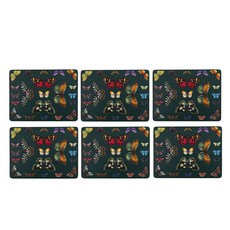 PORTmeIRION 波特玫琳恩 Botanic Garden Harmony 餐墊 中 6入, 混合色, 30.5 x 23 cm, 6個