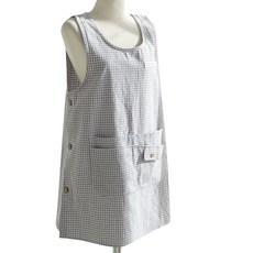 Han's Vill 迷你格子圍裙 XL, 灰色的, 1個