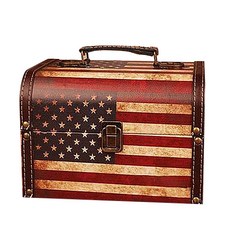 美式復古設計古董收納盒, C, 1個