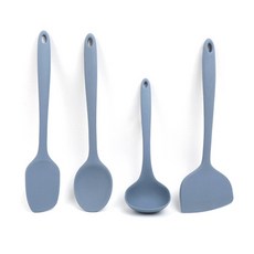 2deco 矽膠炊具 4 件套, 藍色