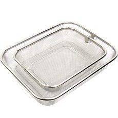 Hauni 不鏽鋼方形濾網2件組, 單一顏色, 1個