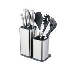 Kitchen Melody 不鏽鋼湯匙筷子刀具砧板烹飪工具箱, 混色