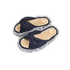 홍기 圓點指壓清潔拖鞋 海軍藍, 1個, 單一顏色