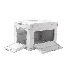 Fun Shop 折疊開放式 Jet 收納盒 50L, 鴿子白, 1個