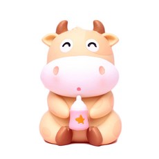 JH컴퍼니 베이비 카우 코인뱅크 S, 베이지, 1개