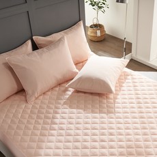 패브릭아트 헤이미쉬 모달 누빔 매트리스커버 + 베개커버 2p