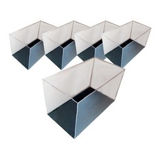 公仔陳列箱 黑色透明橫向, 5個