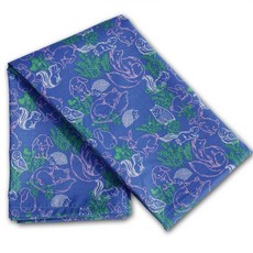 Uterus 孩童莫代爾棉華夫格毯 動物, 藍色