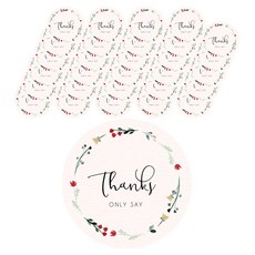 indigoshop 圓形文字圖案貼紙, 120張, 混色