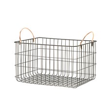 The Tiny玫瑰金手把鐵製收納籃 小, 混合顏色, 1個