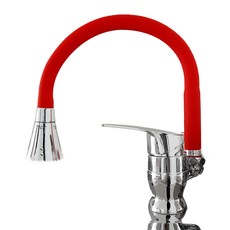 SOL BATH IJ 韓國眼鏡蛇一孔廚房水龍頭紅色 TS-1111, 1個