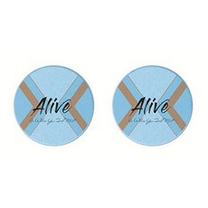 Vinterior 藍色浴室珪藻土盤杯墊 18 C, 2個