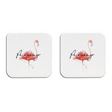 Vinterior 紅鶴浴室硅藻土托盤杯墊 07 B, 2個