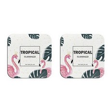 Vinterior 紅鶴浴室珪藻土板杯墊 14 B, 2個