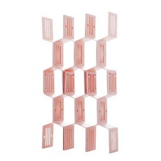 分層整理隔板 粉紅色, 1個