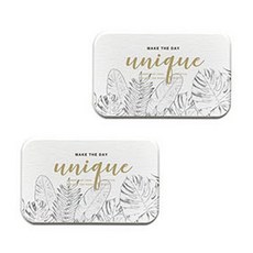 Vinterior 金色點綴浴室矽藻土托盤杯墊 01 A, 2個