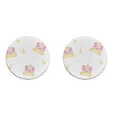 Vinterier 小豬浴室矽藻土托盤杯墊 11 B, 2個