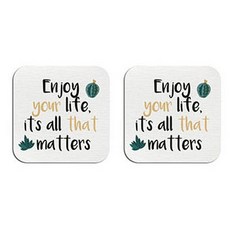 Vinterior 仙人掌浴室珪藻土盤杯墊 22 C, 2個