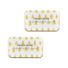 Vinterier 黃色浴室珪藻土托盤杯墊 05 A, 2個, 黃色