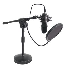 Cantavil 如歌電容麥克風+桌面支架+防風罩+防風罩+防震架+USB線+夾子包, CM-3000
