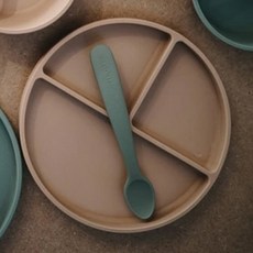 mushie 矽膠吸盤餐盤, 單色, 單品, 1個