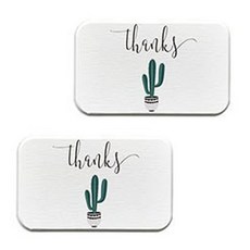 Vinterior 仙人掌浴室珪藻土盤杯墊 03 A, 2個