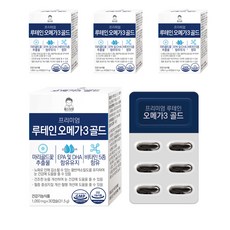 헬스브로 프리미엄 루테인 오메가3 골드, 30정, 4개