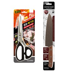 피스코리아 뼈가위 + 스톤실드 산토쿠 식도, 혼합색상, 1세트