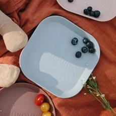 무쉬 플라스틱 플레이트 유아동 식기, 클라우드, 2개