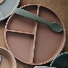 mushie 矽膠吸盤餐盤, 單色, 單品, 1入