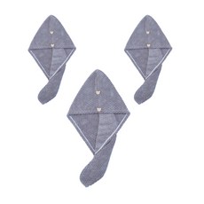 에이홈 곰돌이 단추 헤어수건, IT 07, 3개