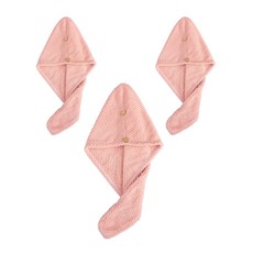 에이홈 곰돌이 단추 헤어수건, IT 04, 3개