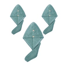 에이홈 곰돌이 단추 헤어수건, IT 08, 3개