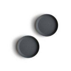 무쉬 플라스틱 플레이트 유아동 식기, 스모크, 2개