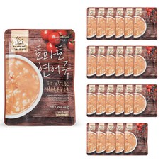 원더푸드 강아지 건강죽, 토마토 연어죽, 80g, 24개