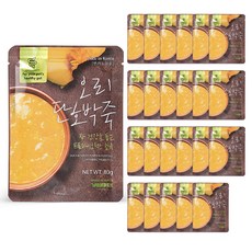 원더푸드 강아지 건강죽, 오리 단호박죽, 80g, 24개