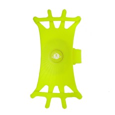 트레벨로 스파이더웹 360도 회전 실리콘 스마트폰 거치대, 네온옐로우, 1개