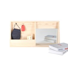 4MERIT 木質梳妝收納櫃, 一級, 實木色