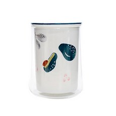 裝飾印刷餐具籠, 綠色