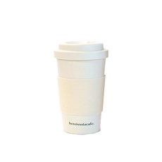 Here's Not a Cafe Not Cafe 玉米澱粉 PLA 可生物降解沙子可重複使用不倒翁, 奶油, 420ml