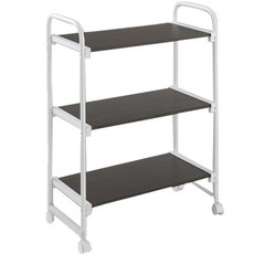 Item Talk 經典移動貨架手推車 3 階段, 核桃