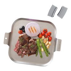 쉐프윈 인덕션 316 양수 스퀘어팬 + 실리콘 손잡이, 28.5cm, 1세트