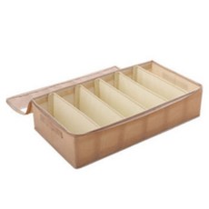 접이식 방수 부직포 신발 보관함 베이지, 1개