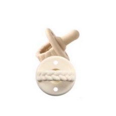 itzy ritzy 矽膠安撫奶嘴 2入+奶嘴收納盒, Toast And Buttercream Braids, 2個